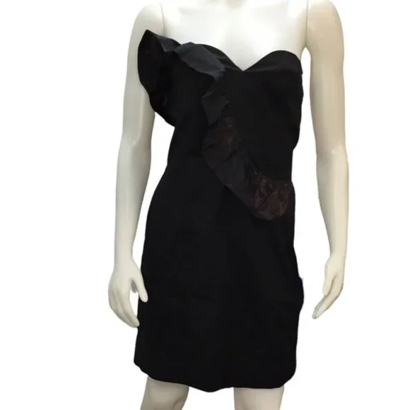 knee length dresses for ladies French Connection Whisper Strapless Bow Mini Dress  Square-d Clothing  Tuscaloosa